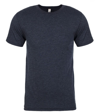 Pánské triko NX6010 Next Level Apparel Vintage Navy -Tri-Blend
