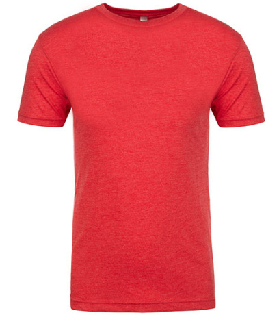 Pánské triko NX6010 Next Level Apparel Vintage Red -Tri-Blend