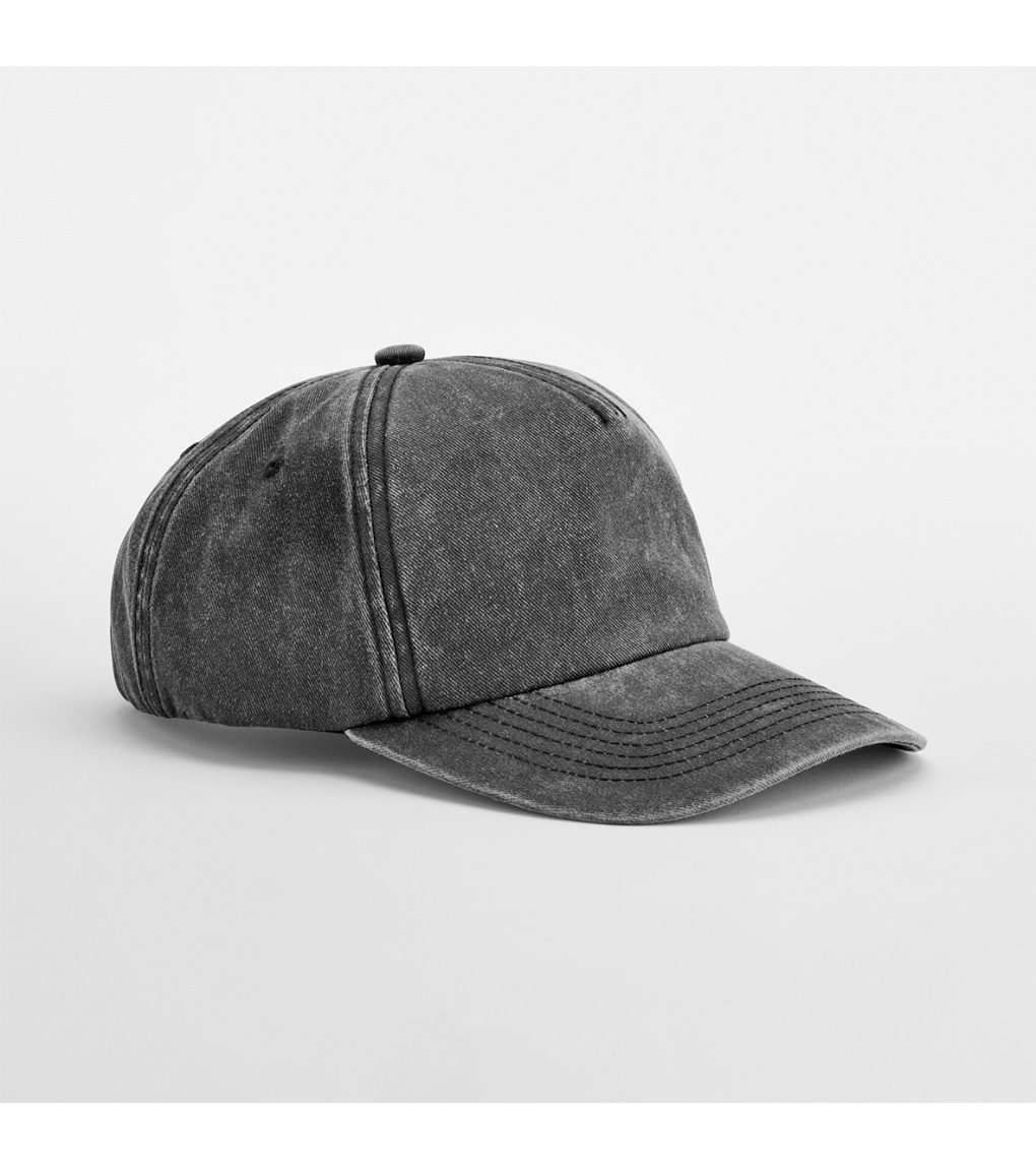 Vintage kšiltovka B657 Beechfield Vintage Black