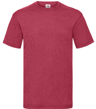 Pánské triko 61-036-0 Fruit of the Loom Vintage Heather Red