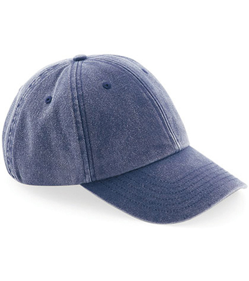 Pánská bavlněná kšiltovka B655 Beechfield Vintage Denim