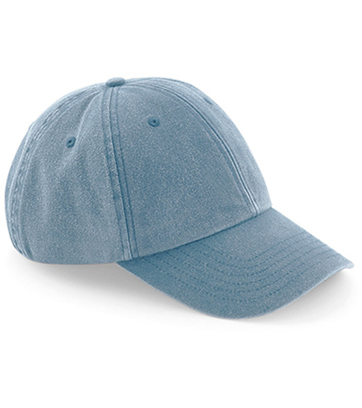 Pánská bavlněná kšiltovka B655 Beechfield Vintage Light Denim
