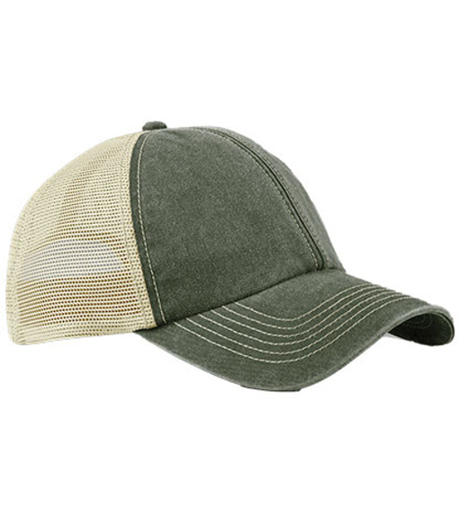 Pánská síťovaná vintage kšiltovka B672 Beechfield Vintage Olive