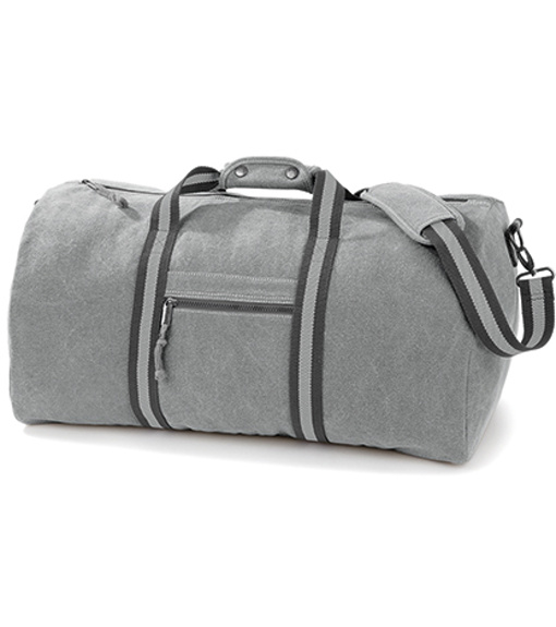 Plátěná vintage cestovní taška QD613 Quadra Vintage Light Grey