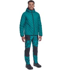 Zimní péřová bunda NEURUM Cerva petrolejová