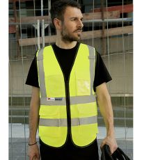 Prémiová multifunkční bezpečnostní vesta Mnichov Premium Multifunctional Executive Safety Vest Munich Korntex Signal Yellow