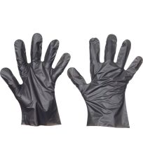 Ochranné jednorázové rukavice CHICK TPE Cerva černá