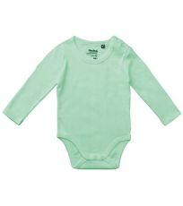 Kojenecké body s dlouhým rukávem NE11130 Neutral Dusty Mint