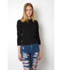 Dámské polo s dlouhým rukávem NH542 Nath Black