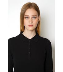 Dámské polo s dlouhým rukávem NH542 Nath Black