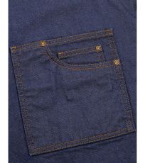 Džínová zástěra s kapsami za krk PR134 Premier Workwear Indigo Denim