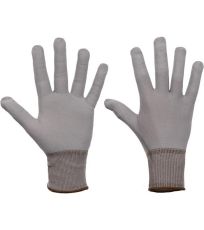 Pracovní rukavice nylon - 12 ks BOOBY GREY rukavice nylon Cerva