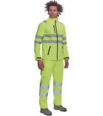 Pánská HI-VIS softshellová bunda MURCIA Cerva žlutá