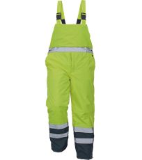 Pánské HI-VIS zimní kalhoty s laclem PADSTOW Cerva