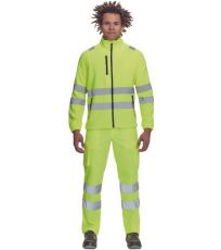Pánská HI-VIS fleecová bunda ALMERIA Cerva žlutá