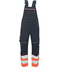 Pánské HI-VIS kalhoty s laclem KNOXFIELD HVPS DW Cerva