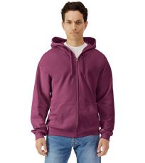 Pánská mikina na zip GSF600 Gildan Maroon