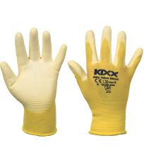 Ochranné pracovní rukavice JUICY YELLOW Kixx