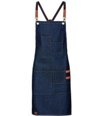 Dlouhá pracovní zástěra s laclem EX283 Exner Navy