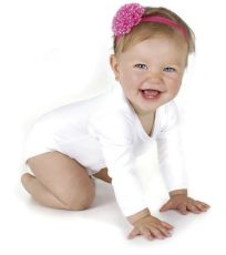Kojenecké body s dlouhým rukávem X805 Link Kitchen Wear White