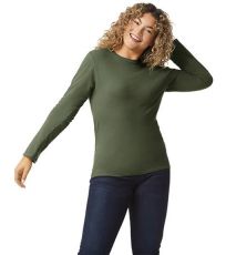 Unisex triko s dlouhým rukávem G64400 Gildan Military Green