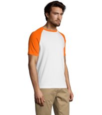 Pánské triko FUNKY SOĽS White / Orange