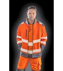 Unisex softshellová reflexní bunda R476X Result Fluorescent Orange