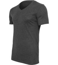 Lehké tričko s výstřihem do V Light T-Shirt V-Neck Build Your Brand Charcoal (Heather)