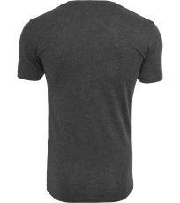 Lehké tričko s výstřihem do V Light T-Shirt V-Neck Build Your Brand Charcoal (Heather)