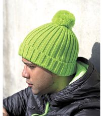 Pletená čepice s bambulí R369X Result Lime