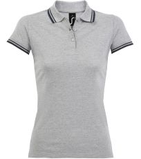 Dámské polo triko PASADENA WOMEN SOĽS Grey / navy