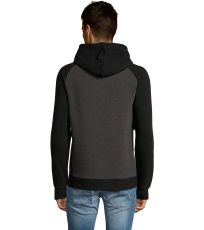 Unisexová mikina SEATTLE SOĽS Charcoal melange / Black