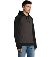 Unisexová mikina SEATTLE SOĽS Charcoal melange / Black