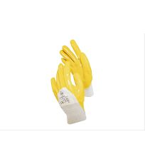 Pracovní bavlněné rukavice s nitrilem Istanbul Korntex Yellow