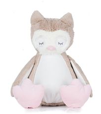 Plyšová sova - 40 cm MM054 Mumbles Light Brown