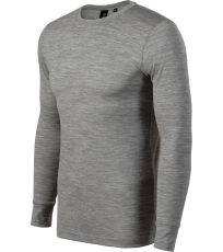 Pánské merino triko Merino Rise LS Malfini premium tmavě šedý melír